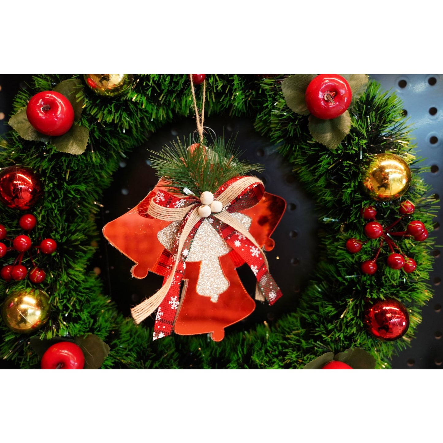Ornament brad, Flippy, Clopotei, Rosu, Lucios, 15*15CM, Acril, Interior/ Exterior-4