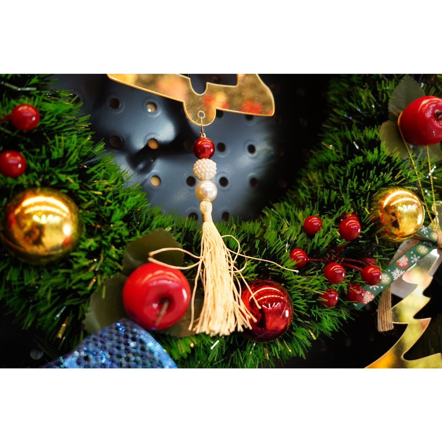 Ornament brad, Flippy, Clopotel, Auriu, Lucios, 14*28CM, Acril, Interior/ Exterior-3