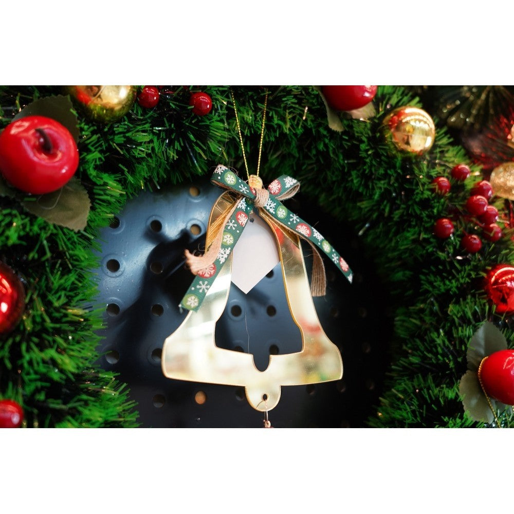 Ornament brad, Flippy, Clopotel, Auriu, Lucios, 14*28CM, Acril, Interior/ Exterior-7