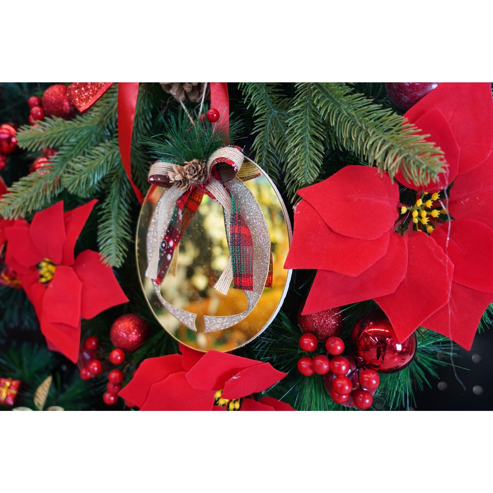 Ornament brad, Flippy, Clopotel, Auriu, Lucios, 17*17CM, Acril, Interior/ Exterior-3