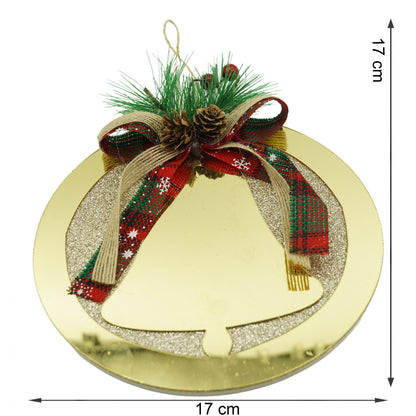 Ornament brad, Flippy, Clopotel, Auriu, Lucios, 17*17CM, Acril, Interior/ Exterior-5