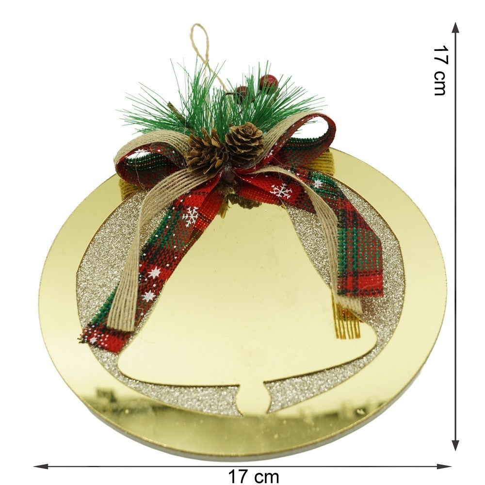 Ornament brad, Flippy, Clopotel, Auriu, Lucios, 17*17CM, Acril, Interior/ Exterior-10