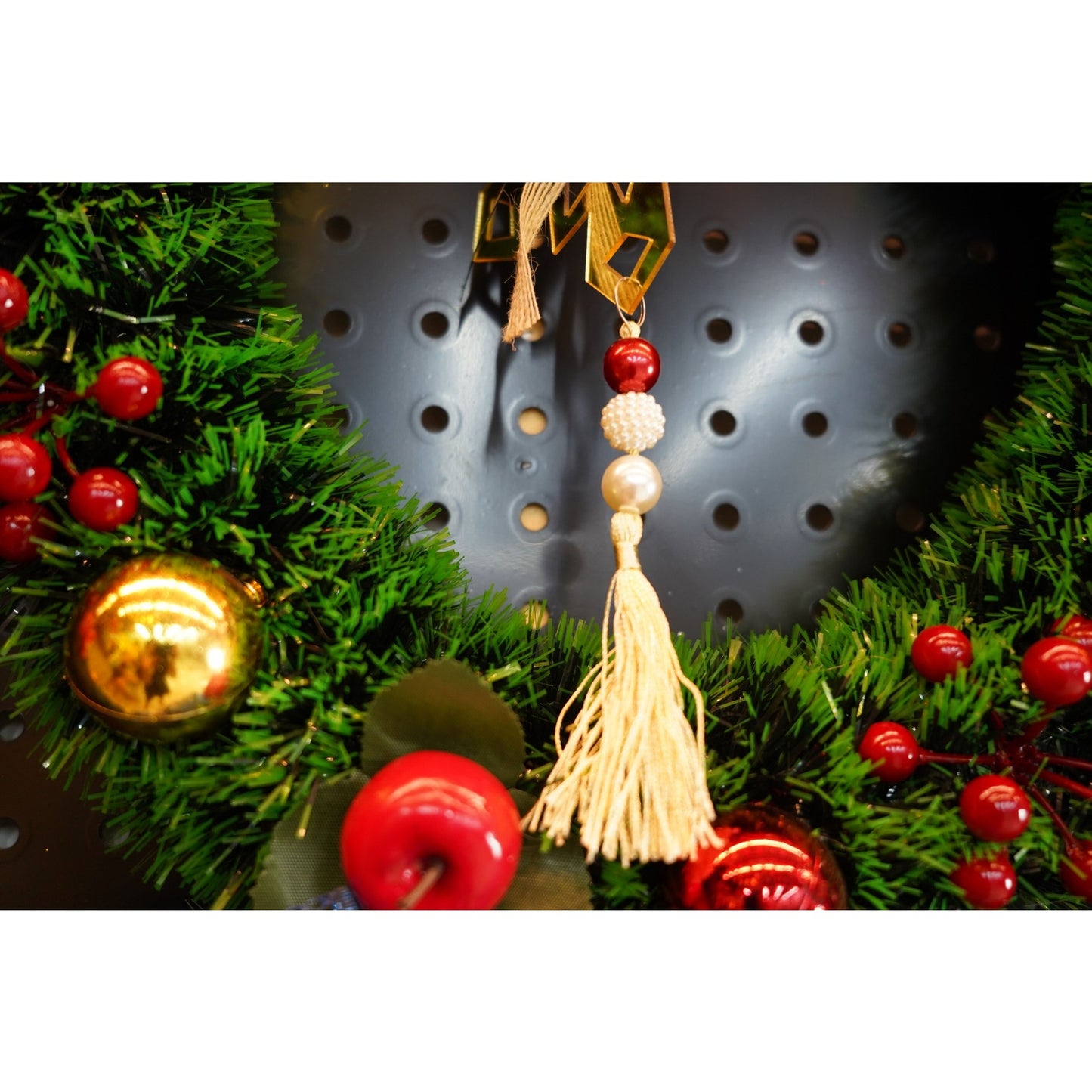 Ornament brad, Flippy, Fulg de nea, Auriu, Lucios, 16*30CM, Acril, Interior/ Exterior-3