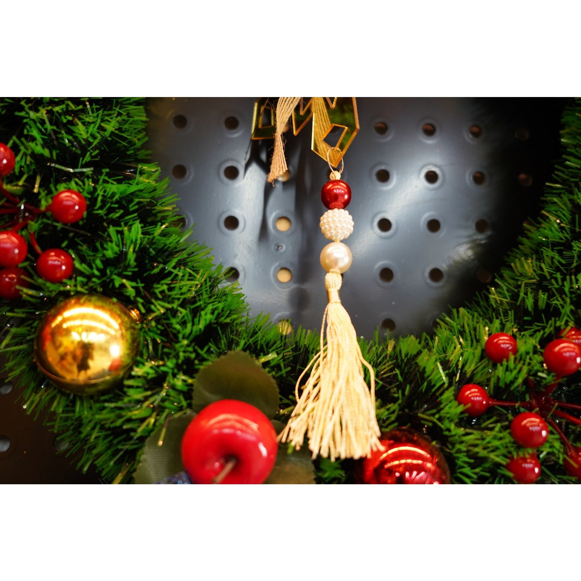Ornament brad, Flippy, Fulg de nea, Auriu, Lucios, 16*30CM, Acril, Interior/ Exterior-3