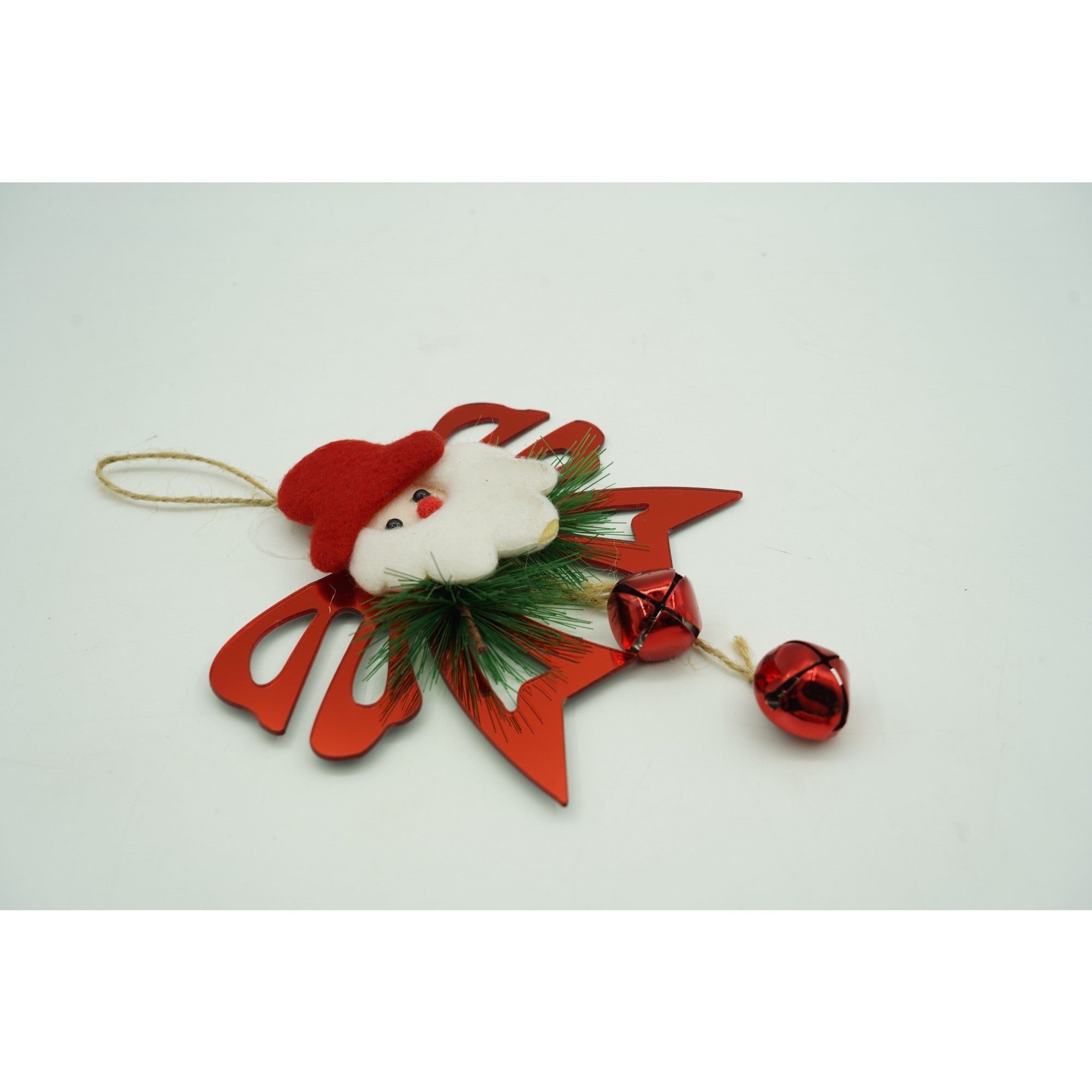 Ornament brad, Flippy, Funda cu clopotei, Rosu, Lucios, 15*20CM, Acril, Interior/ Exterior-3