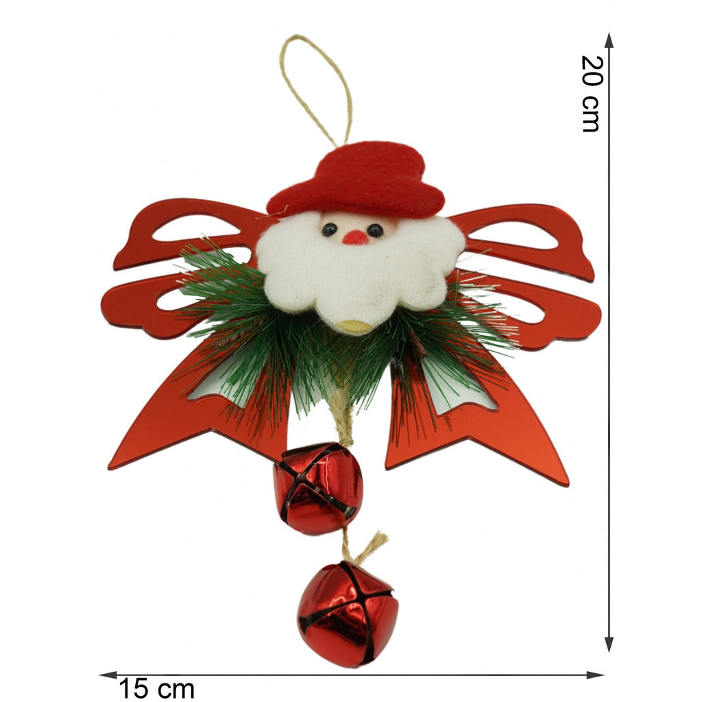 Ornament brad, Flippy, Funda cu clopotei, Rosu, Lucios, 15*20CM, Acril, Interior/ Exterior-4