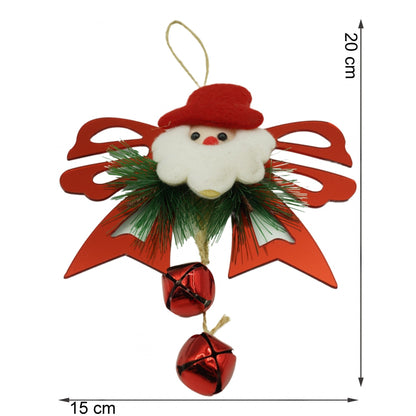 Ornament brad, Flippy, Funda cu clopotei, Rosu, Lucios, 15*20CM, Acril, Interior/ Exterior-4