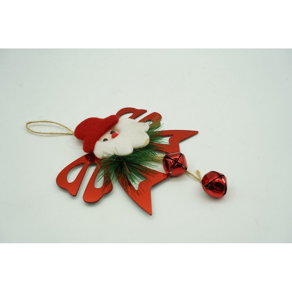 Ornament brad, Flippy, Funda cu clopotei, Rosu, Lucios, 15*20CM, Acril, Interior/ Exterior-7