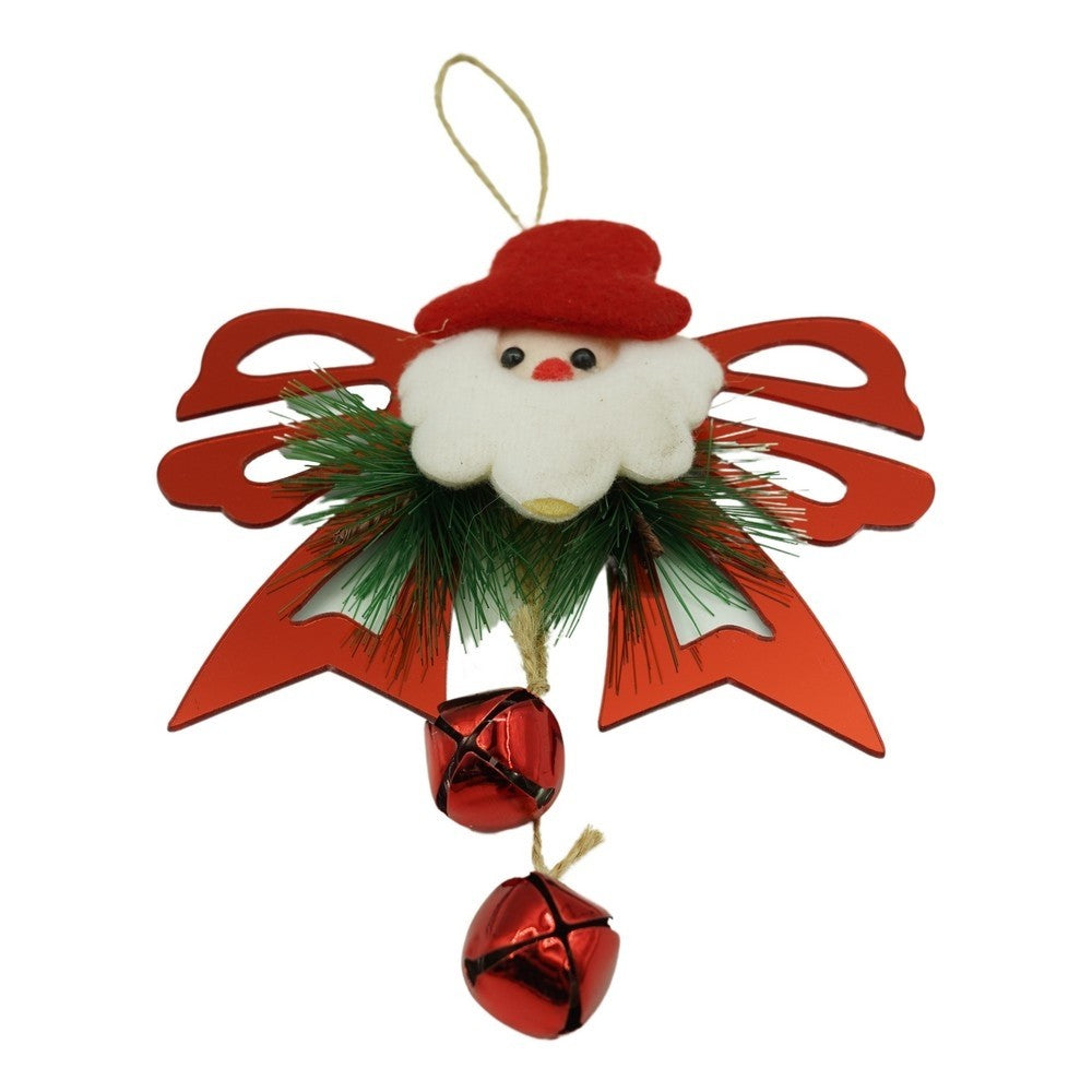 Ornament brad, Flippy, Funda cu clopotei, Rosu, Lucios, 15*20CM, Acril, Interior/ Exterior-0