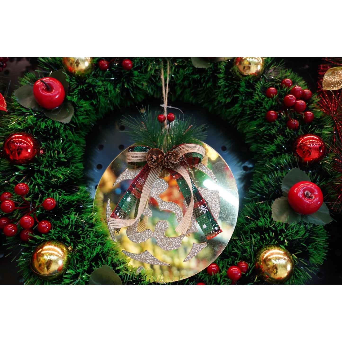 Ornament brad, Flippy, Glob, Auriu, Lucios, 17*17CM, Acril, Interior/ Exterior-1