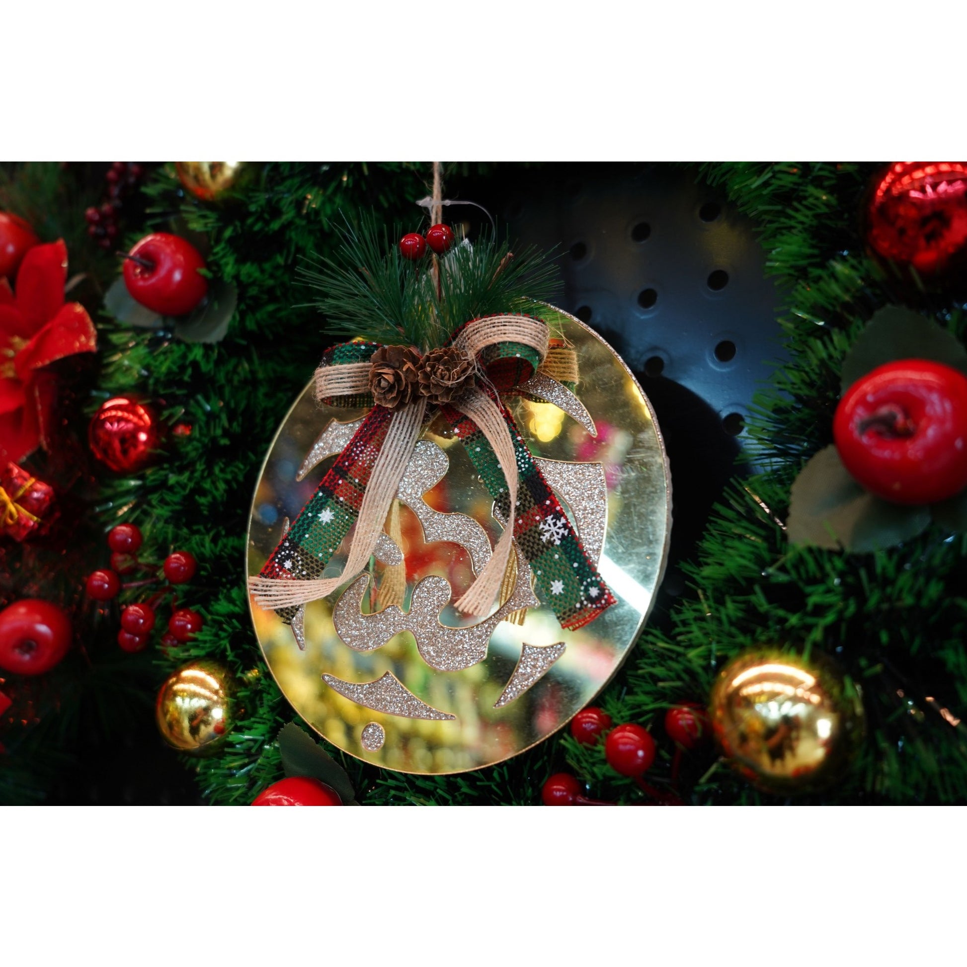 Ornament brad, Flippy, Glob, Auriu, Lucios, 17*17CM, Acril, Interior/ Exterior-2