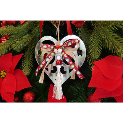 Ornament brad, Flippy, Inima, Argintiu, Lucios, 14*26CM, Acril, Interior/ Exterior-2