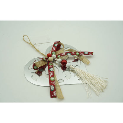 Ornament brad, Flippy, Inima, Argintiu, Lucios, 14*26CM, Acril, Interior/ Exterior-4