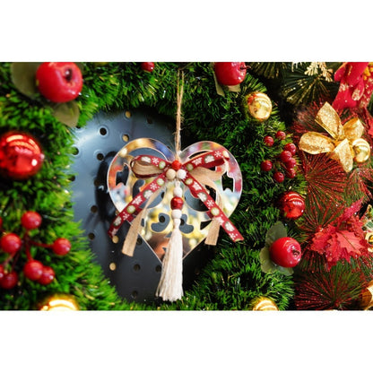 Ornament brad, Flippy, Inima, Argintiu, Lucios, 14*26CM, Acril, Interior/ Exterior-6