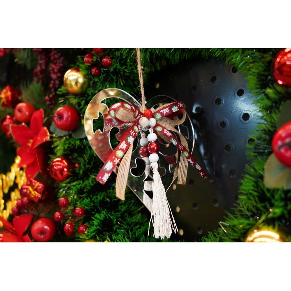 Ornament brad, Flippy, Inima, Argintiu, Lucios, 14*26CM, Acril, Interior/ Exterior-8