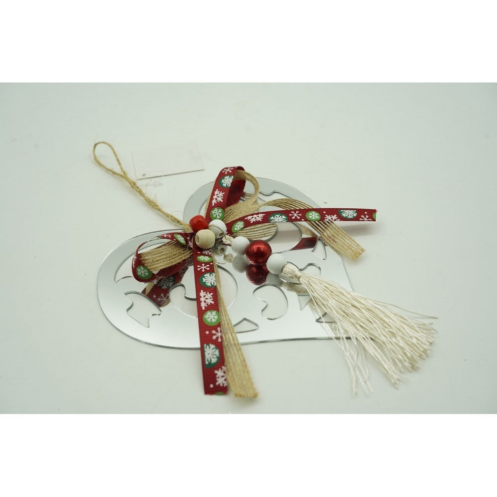 Ornament brad, Flippy, Inima, Argintiu, Lucios, 14*26CM, Acril, Interior/ Exterior-9