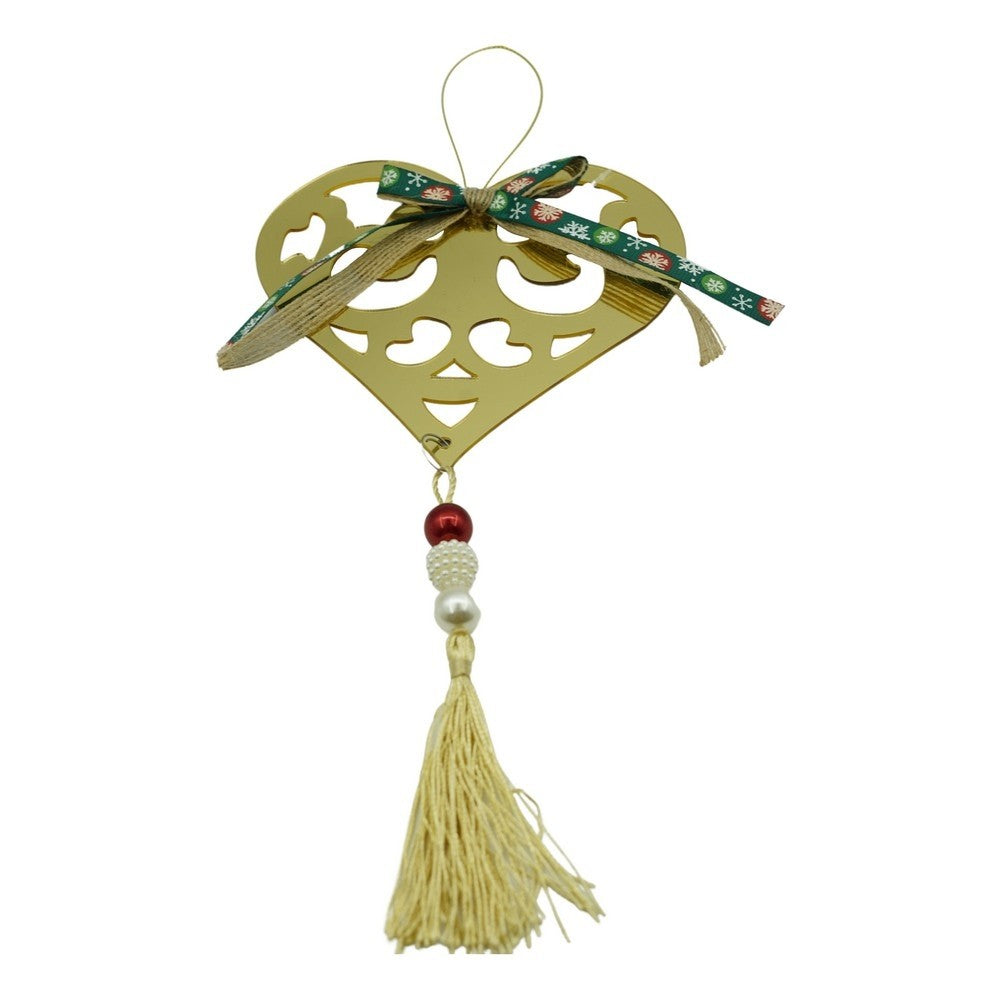 Ornament brad, Flippy, Inima, Auriu, Lucios, 15*26CM, Acril, Interior/ Exterior-0