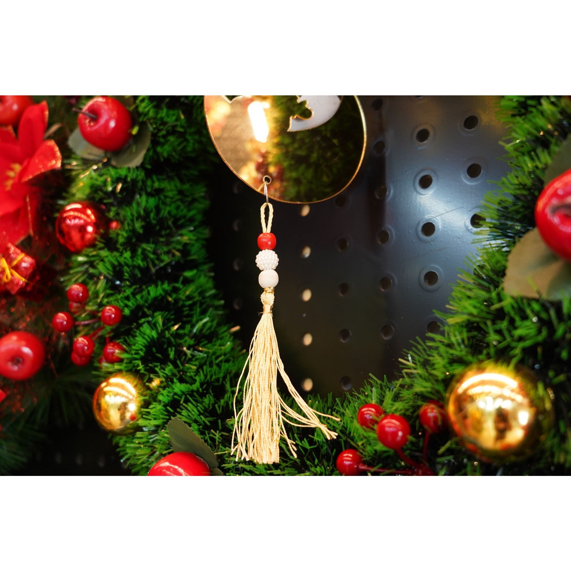 Ornament brad, Flippy, Luna, Auriu, Lucios, 10*25CM, Acril, Interior/ Exterior-2