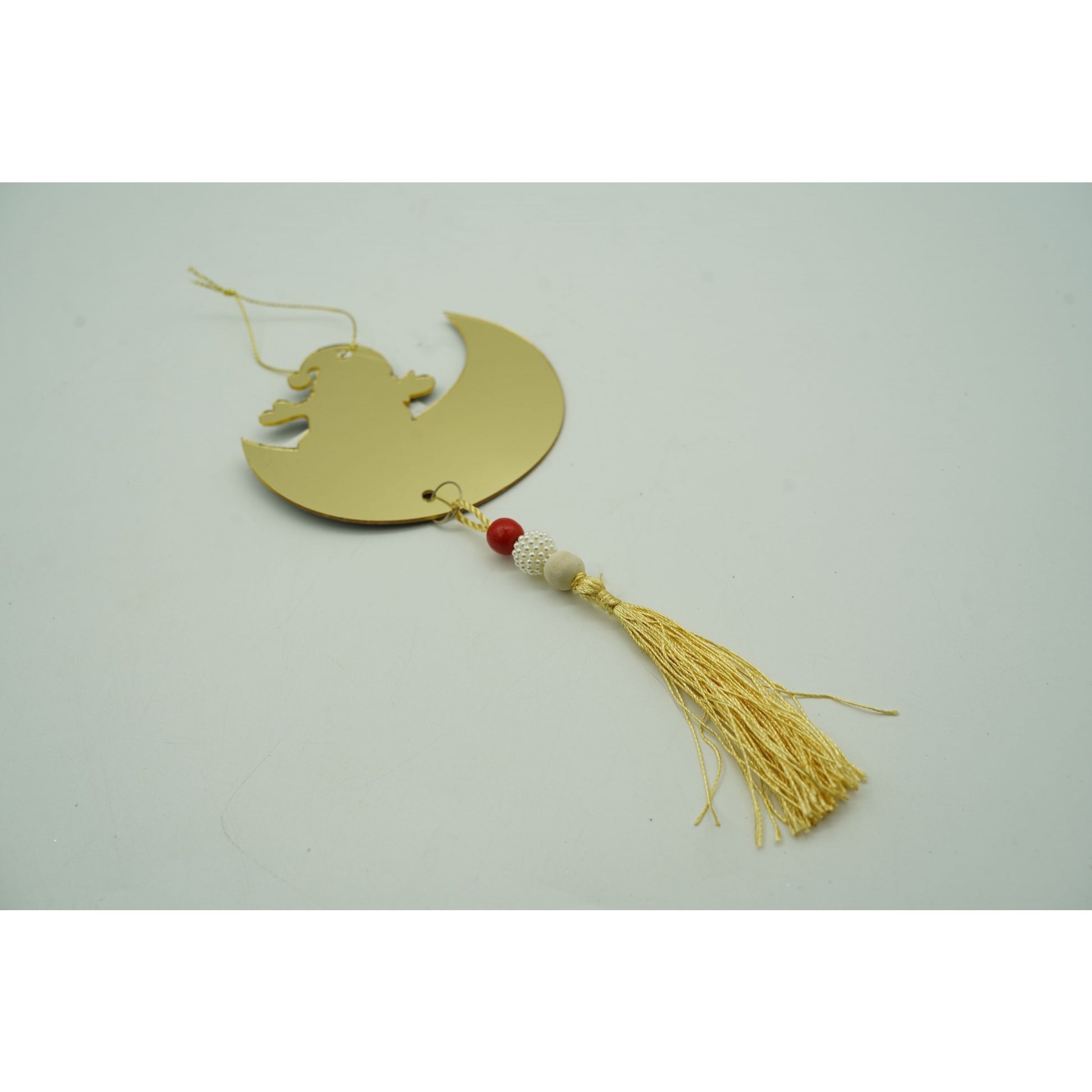 Ornament brad, Flippy, Luna, Auriu, Lucios, 10*25CM, Acril, Interior/ Exterior-4