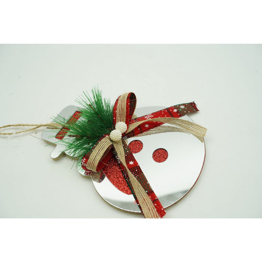 Ornament brad, Flippy, Om de zapada, Argintiu, Lucios, 14*17CM, Acril, Interior/ Exterior-1