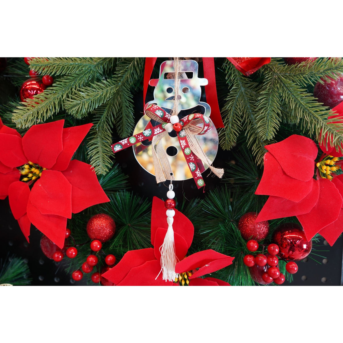 Ornament brad, Flippy, Om de zapada, Argintiu, Lucios, 14*26CM, Acril, Interior/ Exterior-2