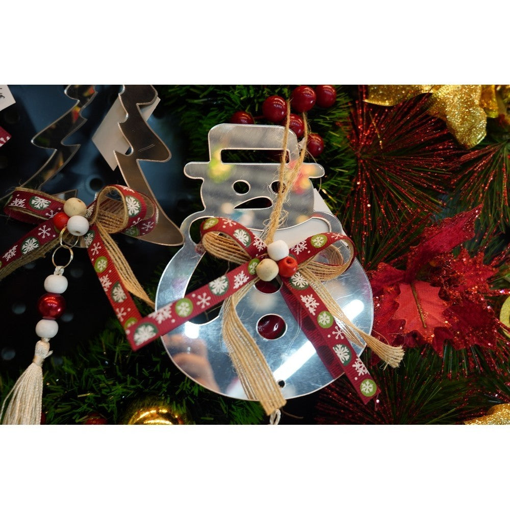 Ornament brad, Flippy, Om de zapada, Argintiu, Lucios, 14*26CM, Acril, Interior/ Exterior-6