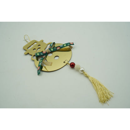 Ornament brad, Flippy, Om de zapada, Auriu, Lucios, 14*30CM, Acril, Interior/ Exterior-4