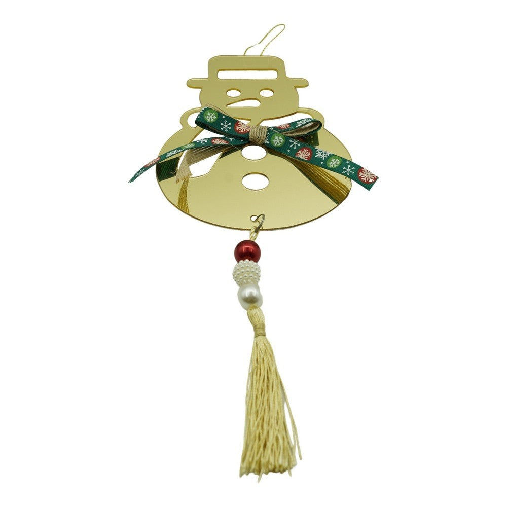 Ornament brad, Flippy, Om de zapada, Auriu, Lucios, 14*30CM, Acril, Interior/ Exterior-0