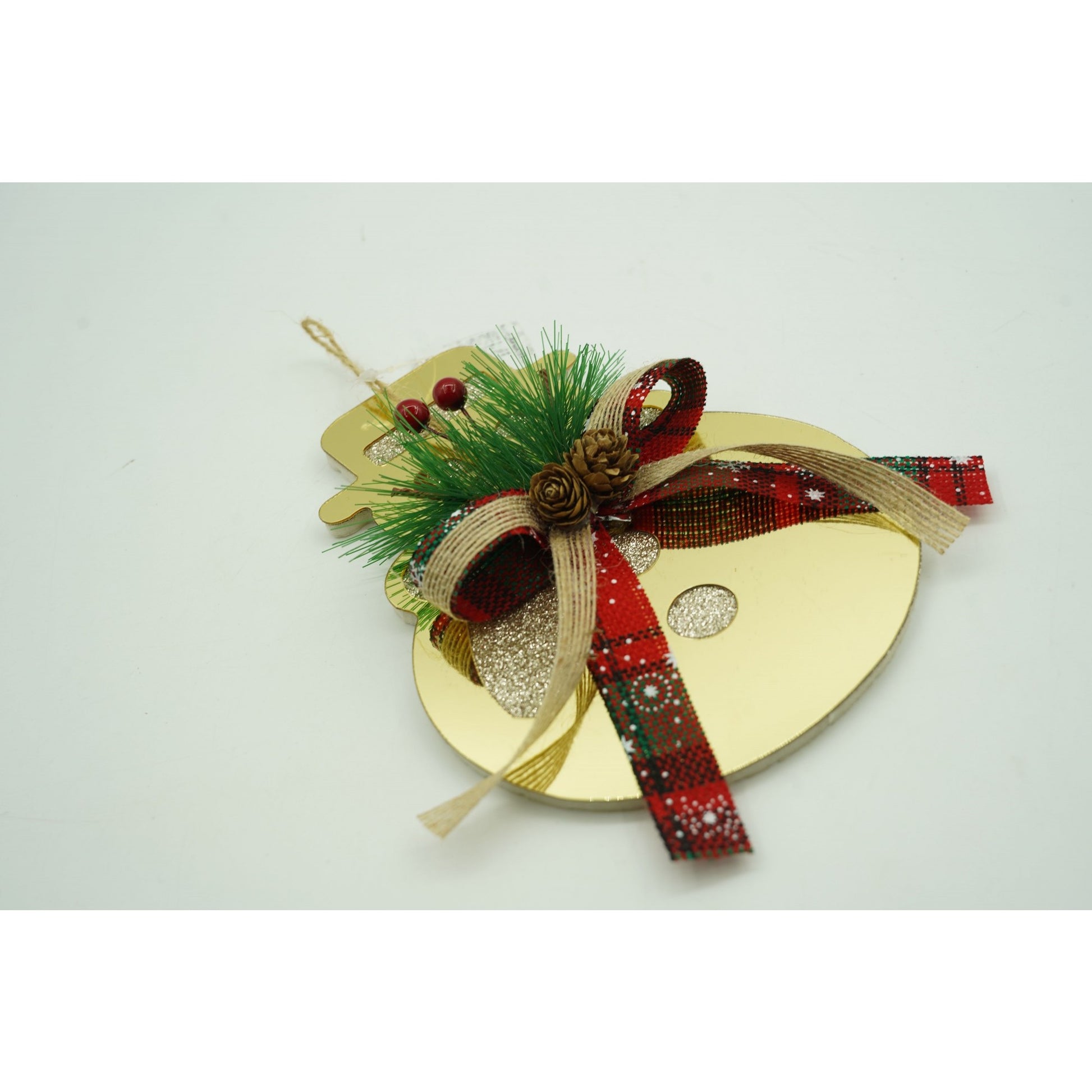 Ornament brad, Flippy, Om de zapada, Auriu, Lucios, 16*17CM, Acril, Interior/ Exterior-3