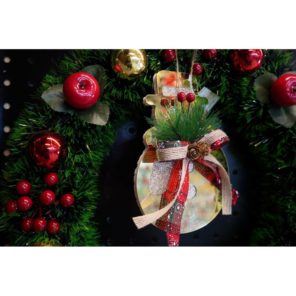 Ornament brad, Flippy, Om de zapada, Auriu, Lucios, 16*17CM, Acril, Interior/ Exterior-6