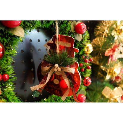 Ornament brad, Flippy, Om de zapada, Rosu, Lucios, 14*17CM, Acril, Interior/ Exterior-6