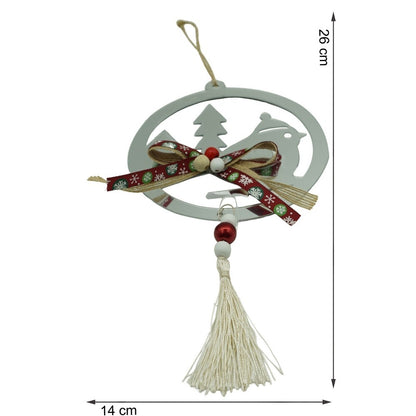 Ornament brad, Flippy, Pasare, Argintiu, Lucios, 14*26CM, Acril, Interior/ Exterior-10