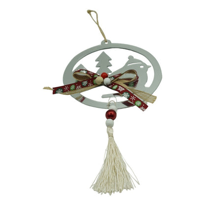 Ornament brad, Flippy, Pasare, Argintiu, Lucios, 14*26CM, Acril, Interior/ Exterior-0
