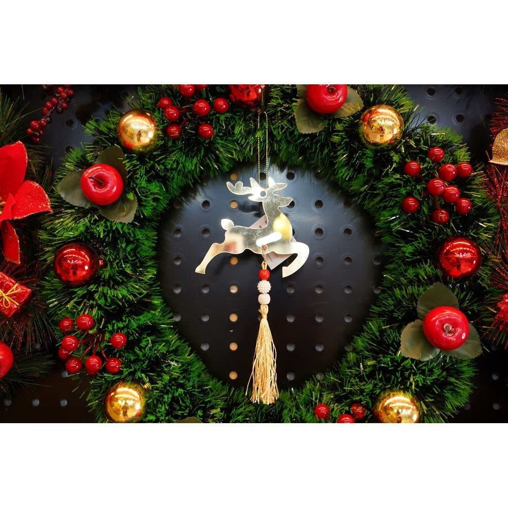 Ornament brad, Flippy, Ren, Auriu, Lucios, 10*25CM, Acril, Interior/ Exterior-6