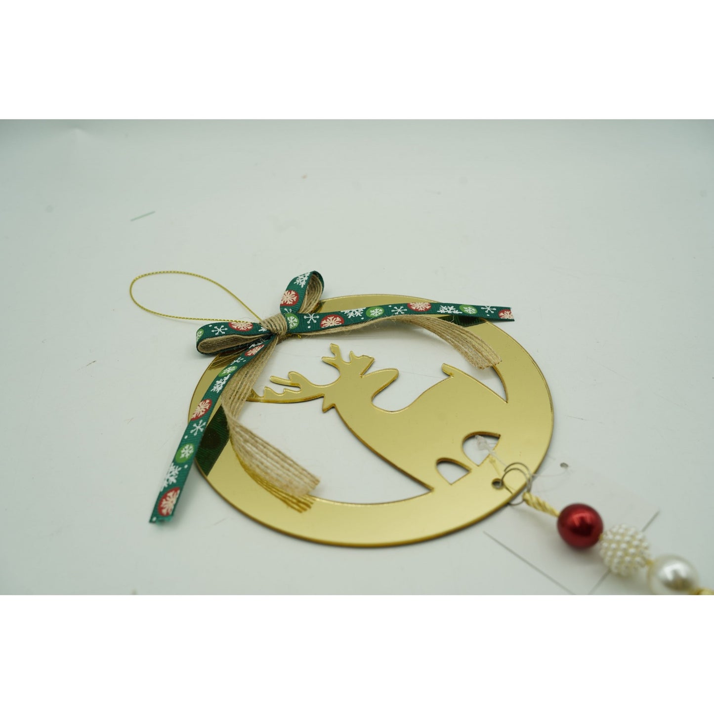Ornament brad, Flippy, Ren, Auriu, Lucios, 15*25CM, Acril, Interior/ Exterior-4