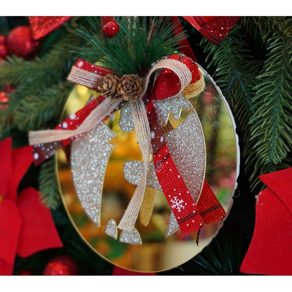 Ornament brad, Flippy, Ren, Auriu, Lucios, 17*17CM, Acril, Interior/ Exterior-8