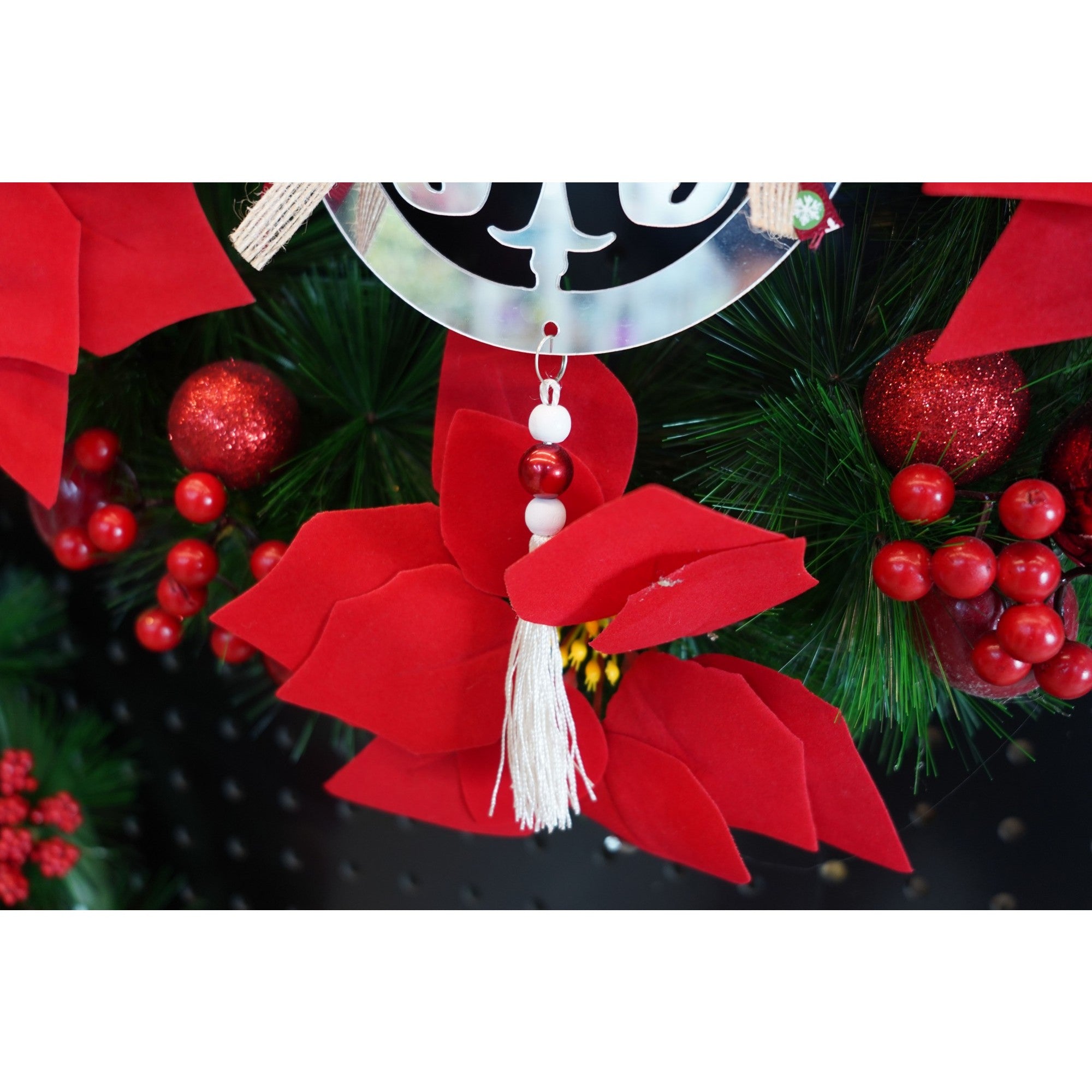 Ornament brad, Flippy, Rotund, Argintiu, Lucios, 14*26CM, Acril, Interior/ Exterior-3