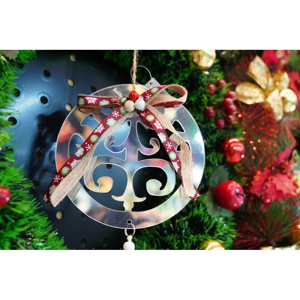 Ornament brad, Flippy, Rotund, Argintiu, Lucios, 14*26CM, Acril, Interior/ Exterior-6