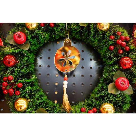 Ornament brad, Flippy, Rotund, Auriu, Lucios, 10*23CM, Acril, Interior/ Exterior-1