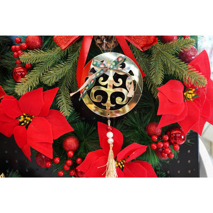 Ornament brad, Flippy, Rotund, Auriu, Lucios, 15*26CM, Acril, Interior/ Exterior-3