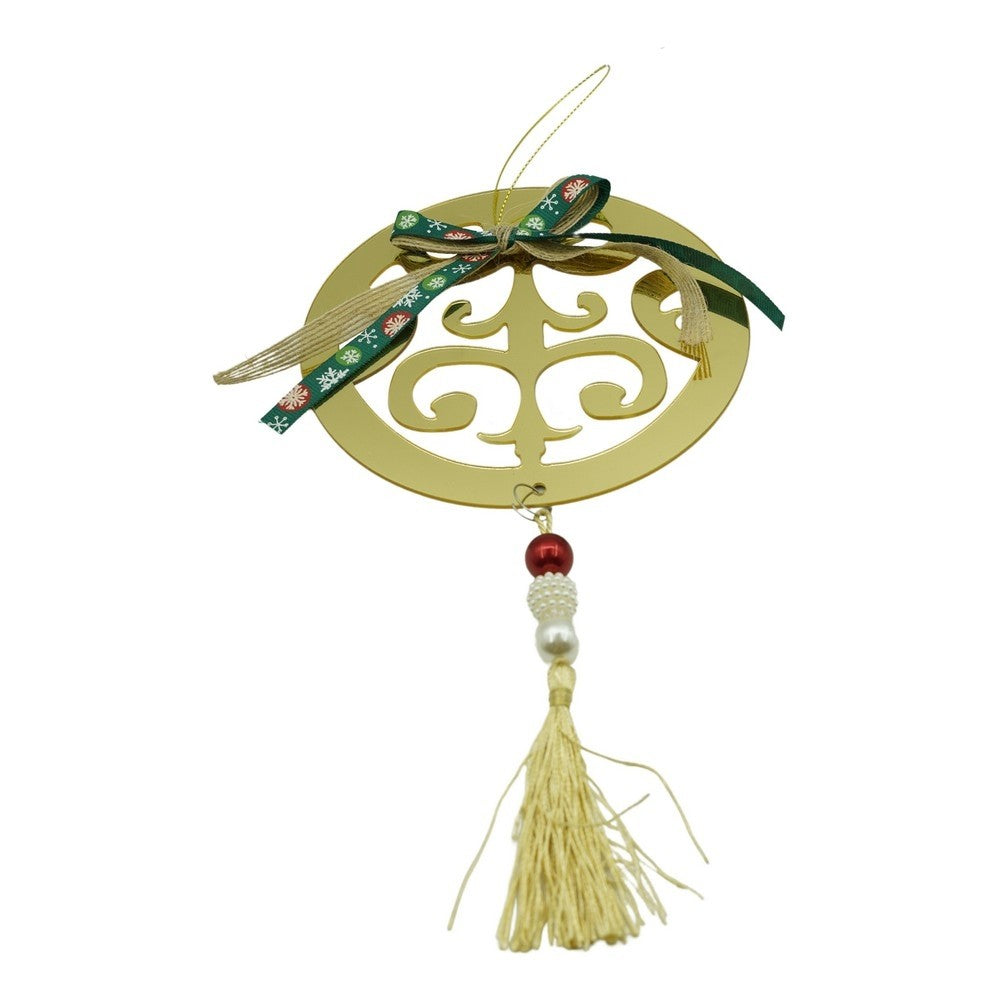 Ornament brad, Flippy, Rotund, Auriu, Lucios, 15*26CM, Acril, Interior/ Exterior-0