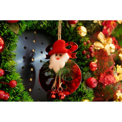 Ornament brad, Flippy, Rotund cu clopotei, Rosu, Lucios, 15*20CM, Acril, Interior/ Exterior-7