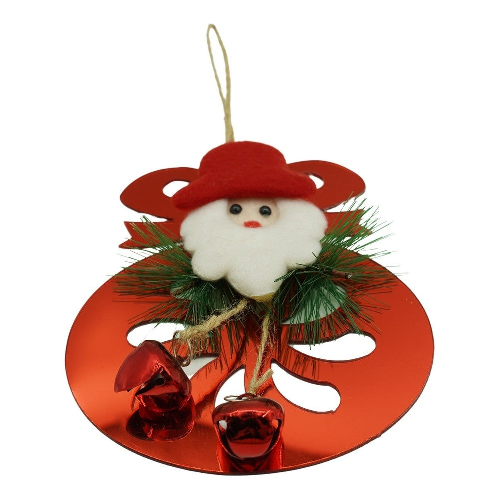 Ornament brad, Flippy, Rotund cu clopotei, Rosu, Lucios, 15*20CM, Acril, Interior/ Exterior-0