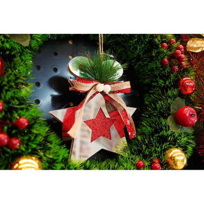 Ornament brad, Flippy, Stea, Argintiu, Lucios, 14*17CM, Acril, Interior/ Exterior-7