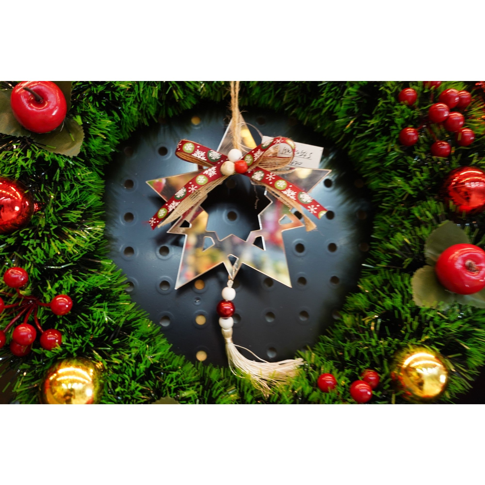 Ornament brad, Flippy, Stea, Argintiu, Lucios, 14*26CM, Acril, Interior/ Exterior-3