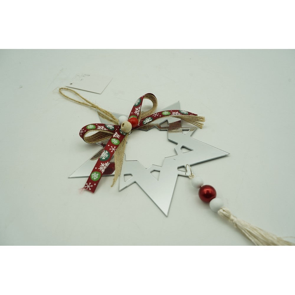 Ornament brad, Flippy, Stea, Argintiu, Lucios, 14*26CM, Acril, Interior/ Exterior-9