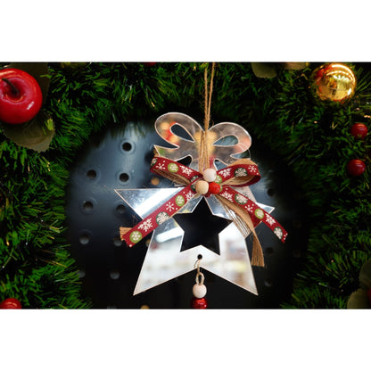 Ornament brad, Flippy, Stea, Argintiu, Lucios, 14*26CM, Acril, Interior/ Exterior-3