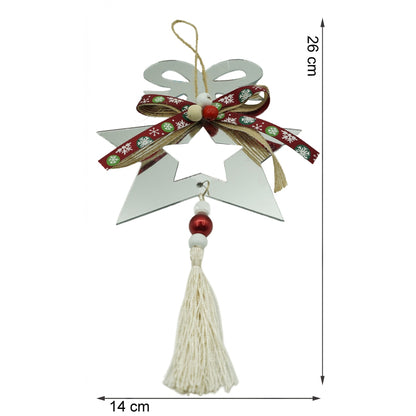 Ornament brad, Flippy, Stea, Argintiu, Lucios, 14*26CM, Acril, Interior/ Exterior-5