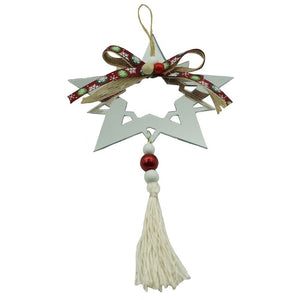 Ornament brad, Flippy, Stea, Argintiu, Lucios, 14*26CM, Acril, Interior/ Exterior-0