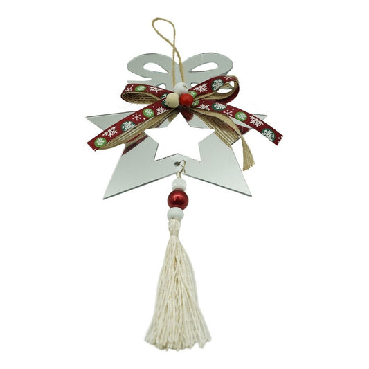 Ornament brad, Flippy, Stea, Argintiu, Lucios, 14*26CM, Acril, Interior/ Exterior-0